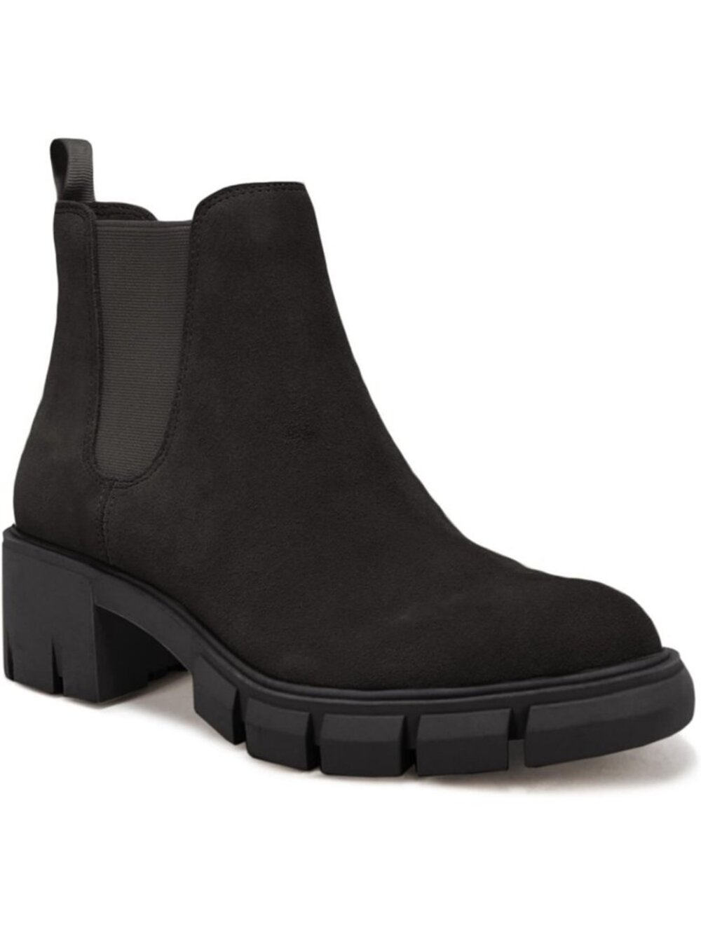 Stylish Women's Chunky Block Heel Ankle Booties | Lug Sole Platform Slip-On